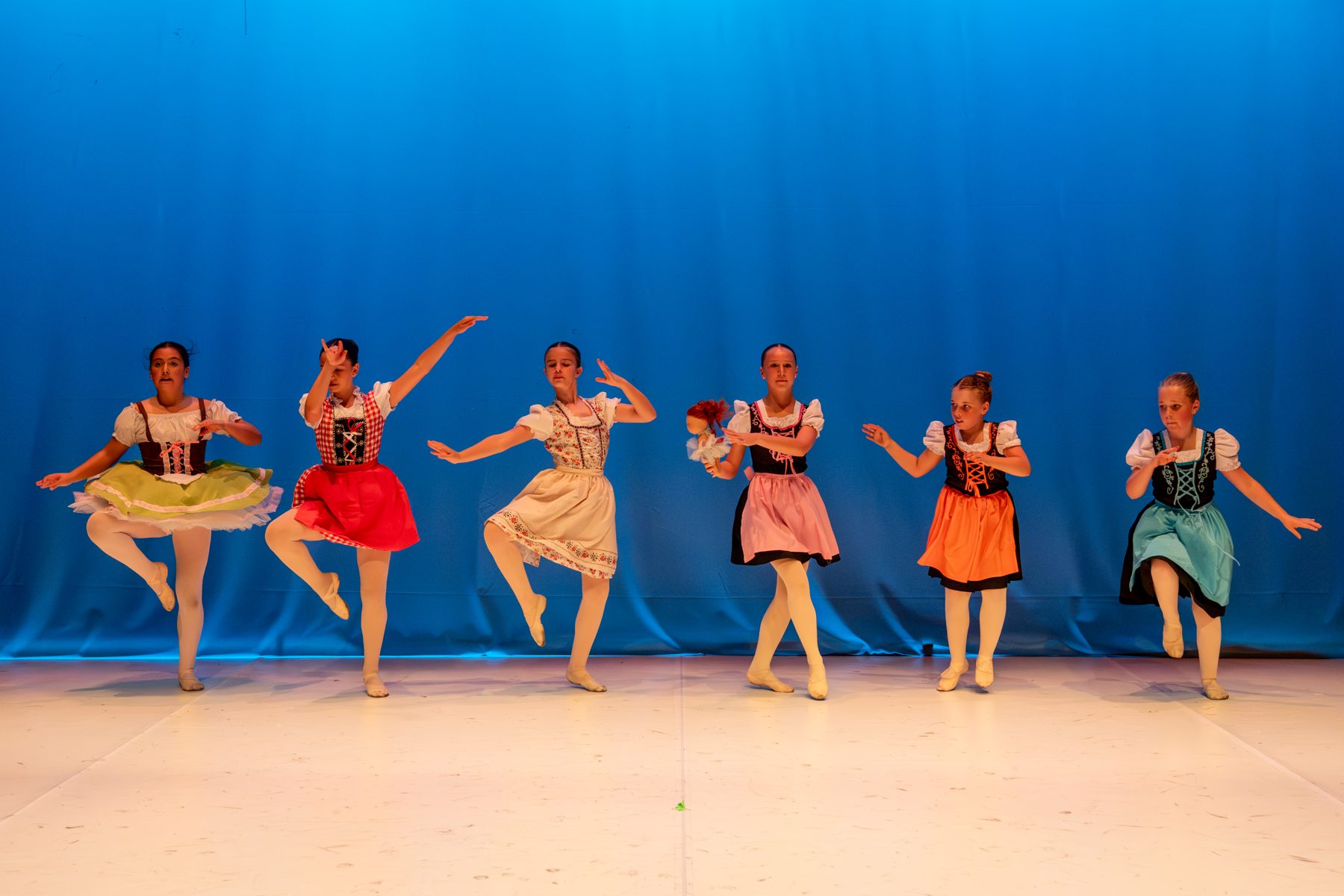 Ballet infantil con trajes tiroleses